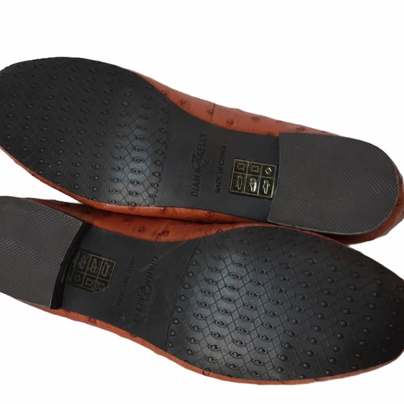 DIANA E. KELLY Alligator Brooch Ostrich Shoes 6 - Picture 7 of 11